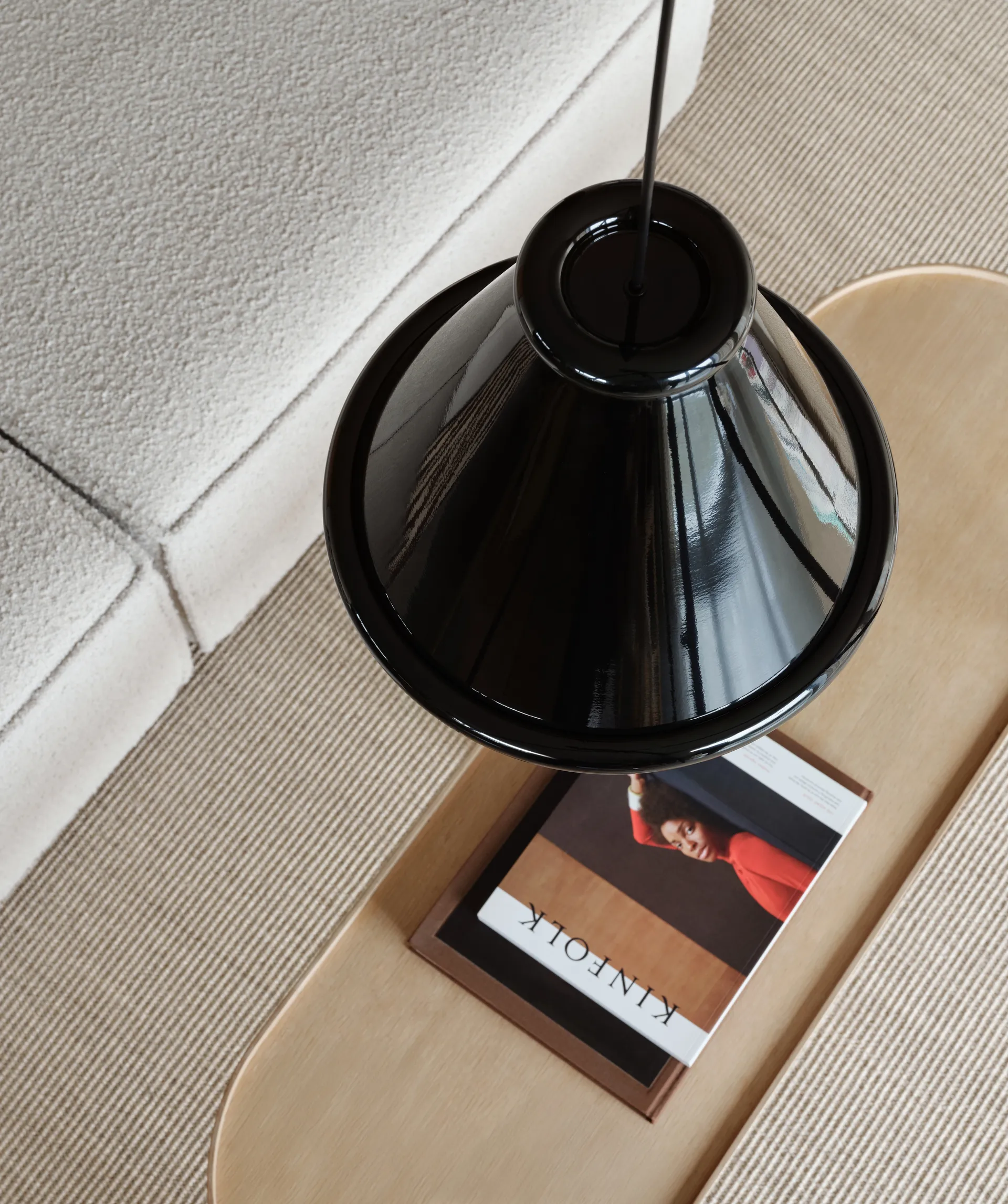 Suspension Belle Ø36 cm, Glossy black Belid