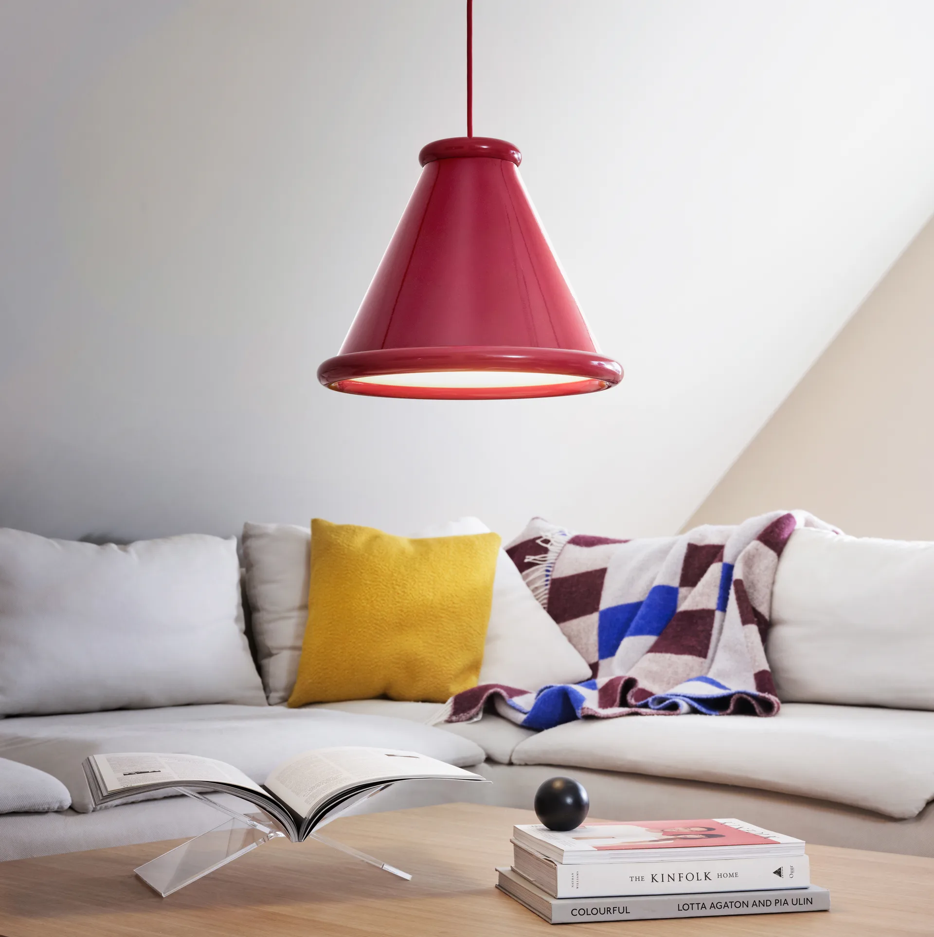 Suspension Belle Ø36 cm, Red violet Belid