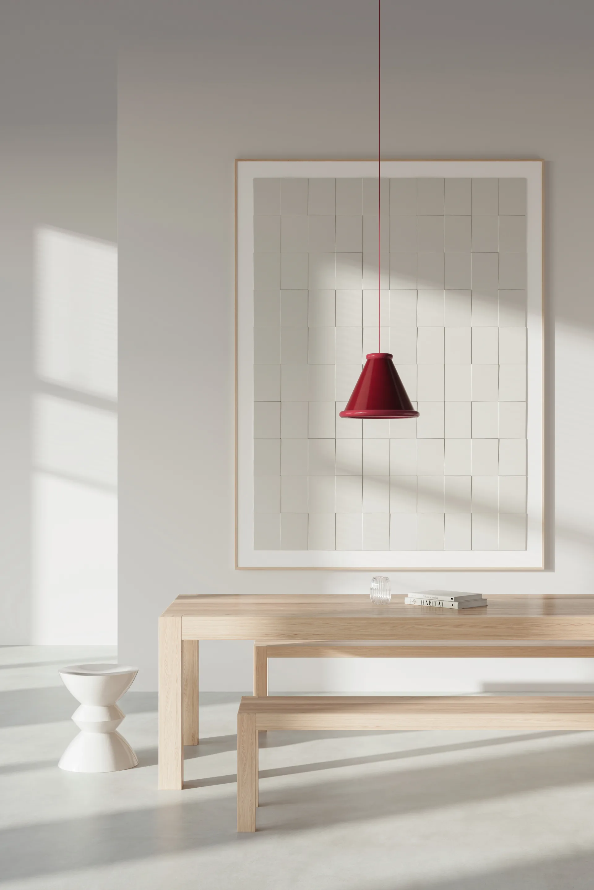 Suspension Belle Ø36 cm, Wine red-red violet Belid