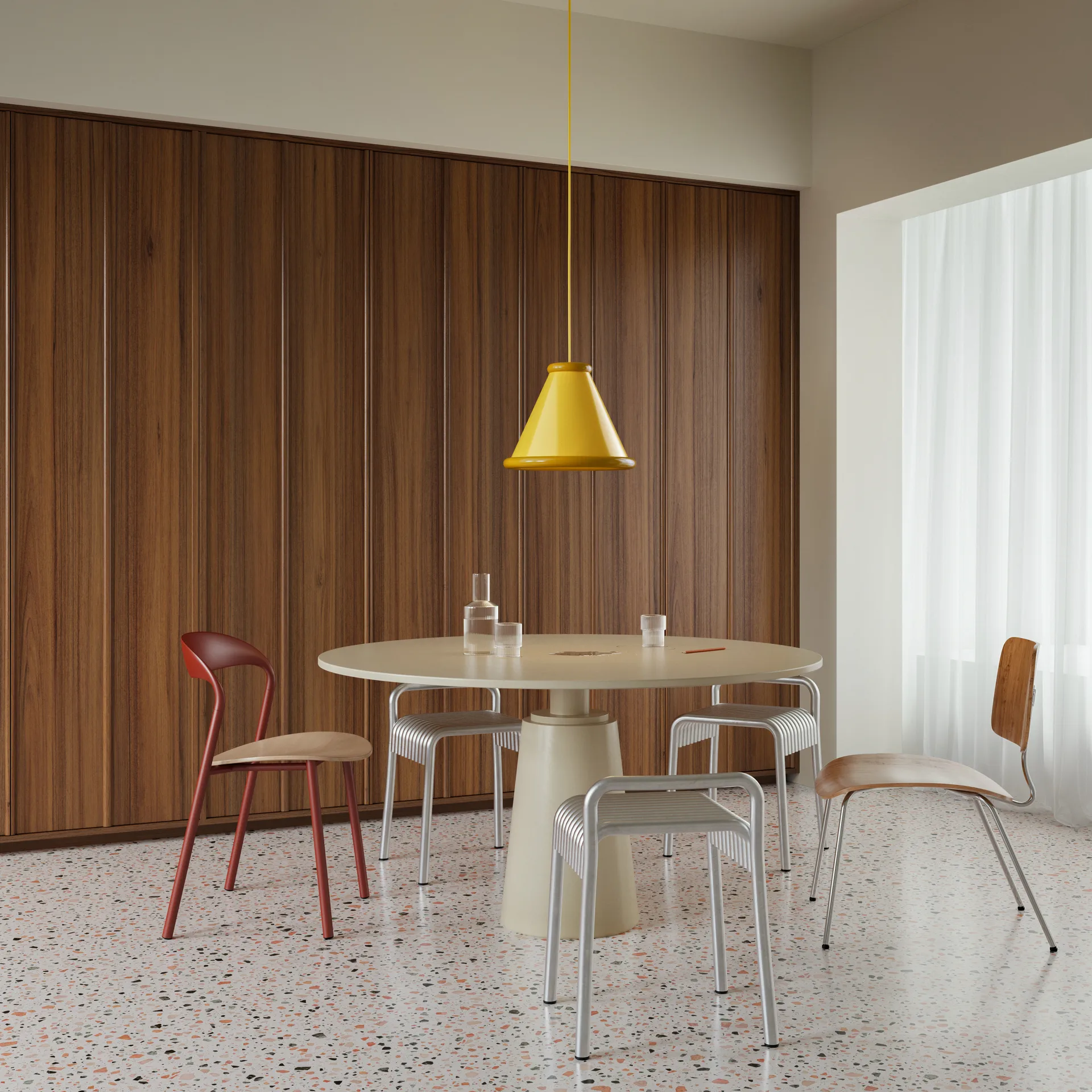 Suspension Belle Ø36 cm, Zink yellow-honey yellow Belid