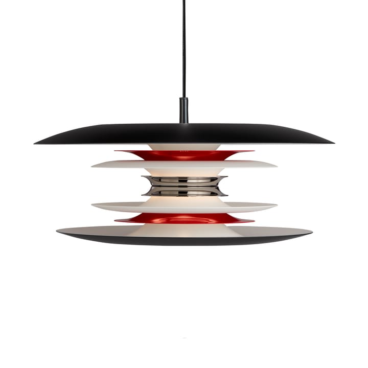 Suspension Diablo Ø40 cm, Noir mat-rouge brillant Belid