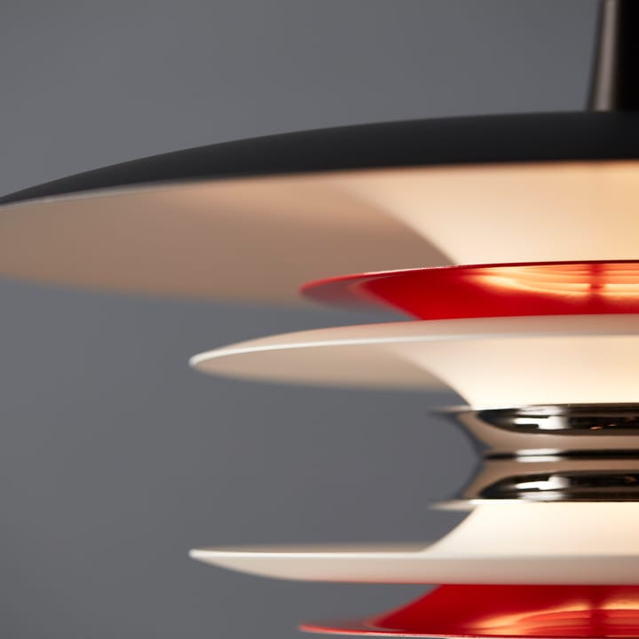 Suspension Diablo Ø40 cm, Noir mat-rouge brillant Belid