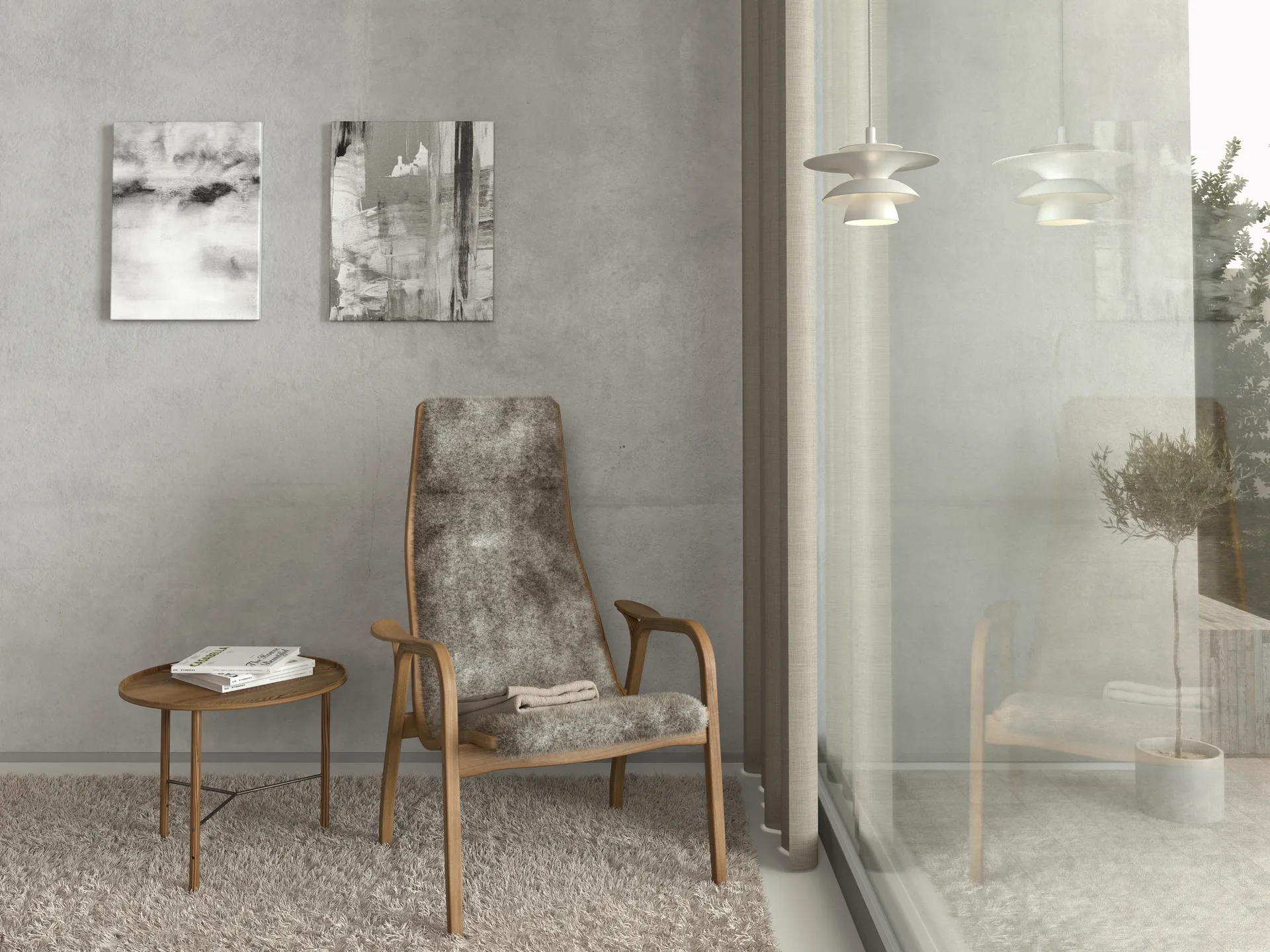 Suspension Picasso Ø18 cm, Blanc mat Belid