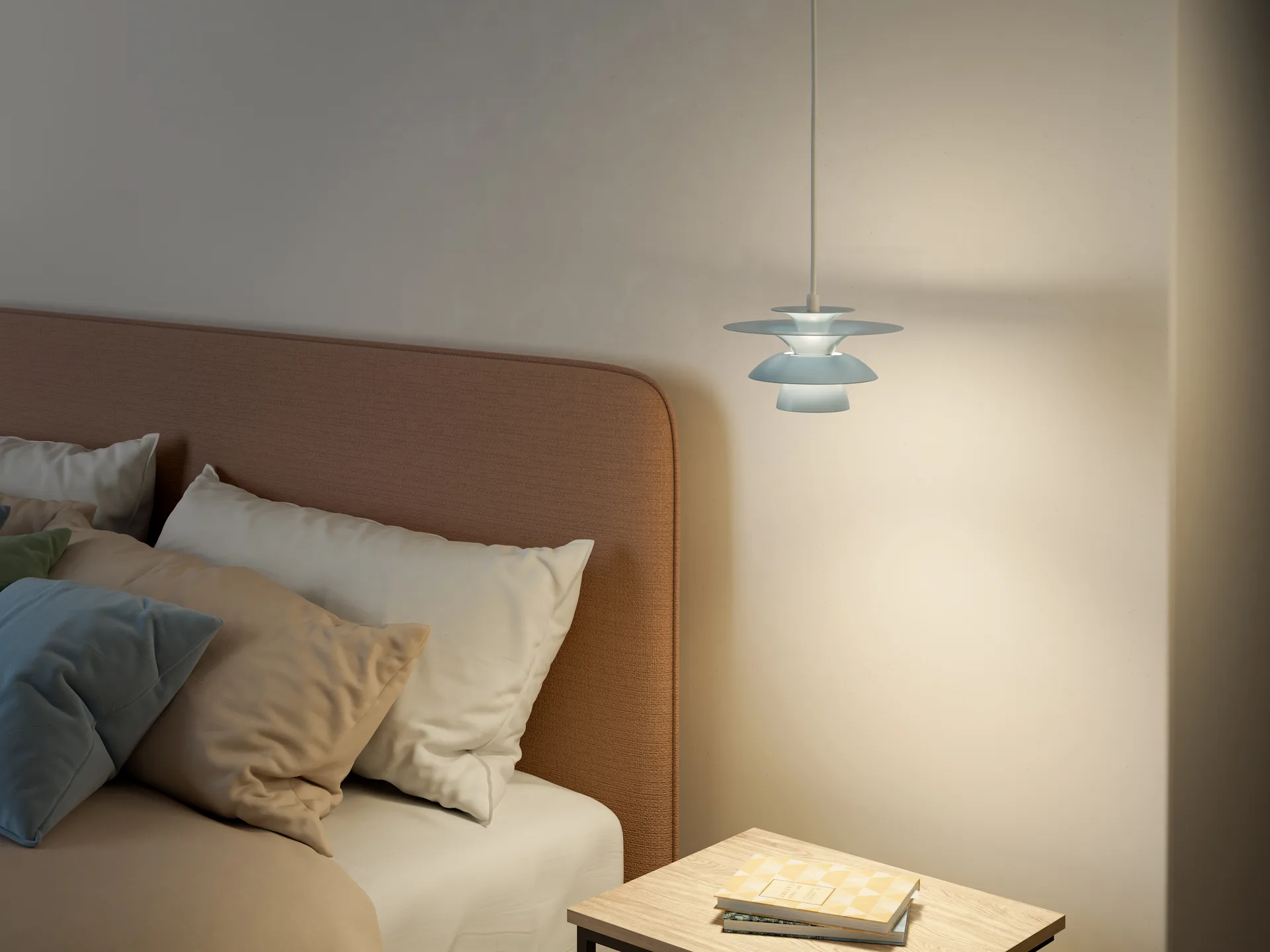 Suspension Picasso Ø18 cm, Bleu glace Belid