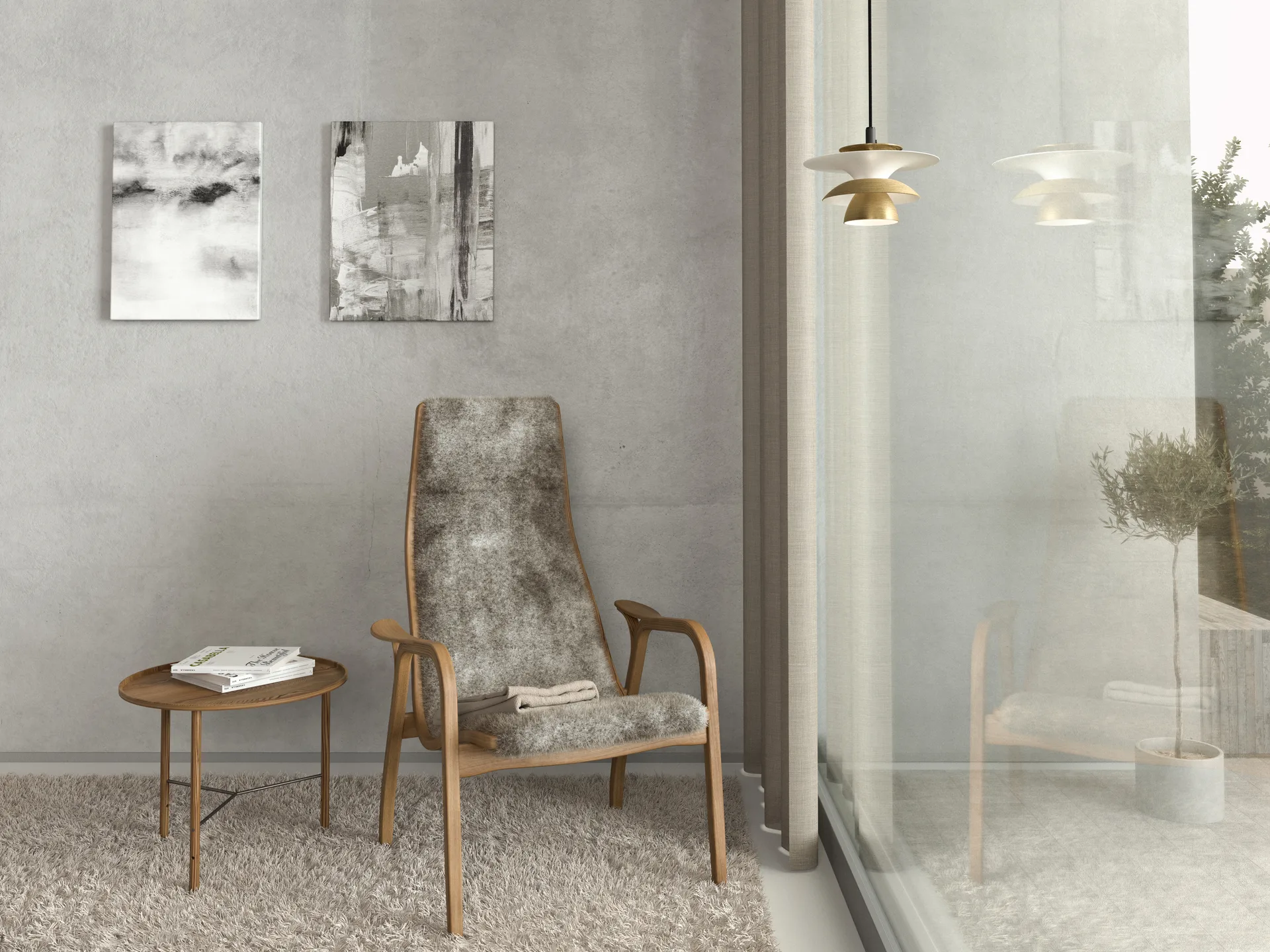 Suspension Picasso Ø18 cm, Laiton vieilli Belid