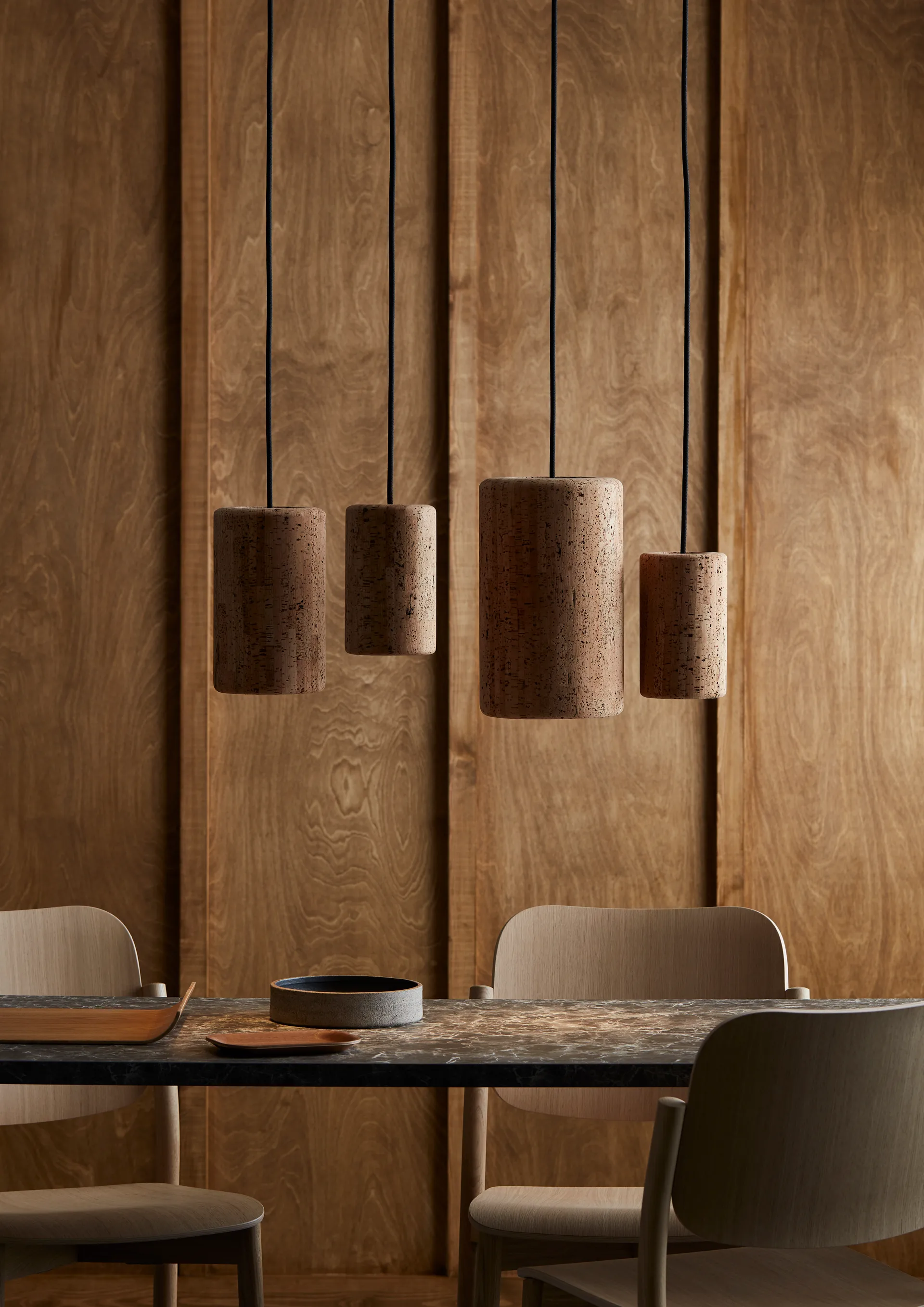 Suspension Porto S, Noir-liège Belid