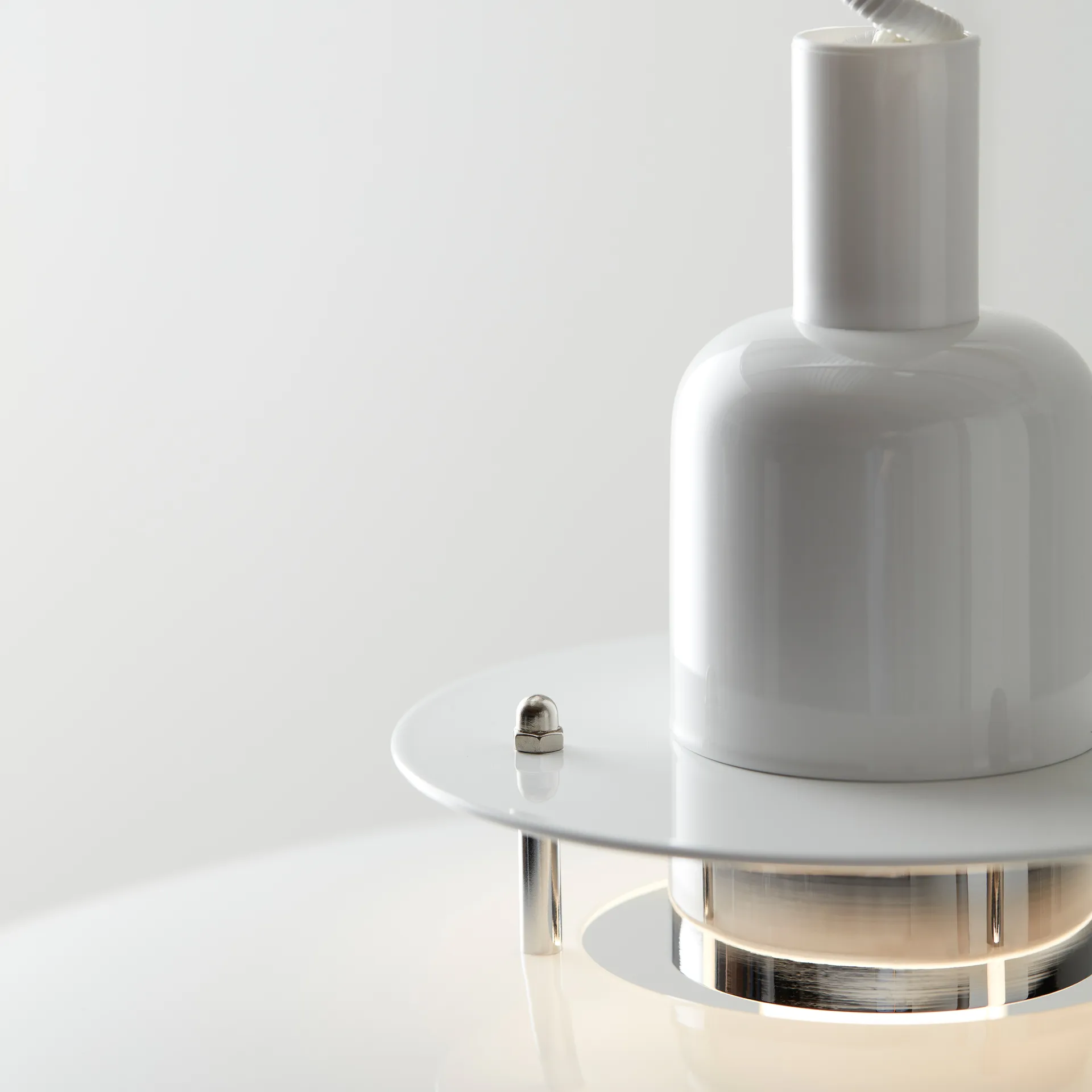 Suspension Primus II Ø43 cm, Blanc-chrome Belid