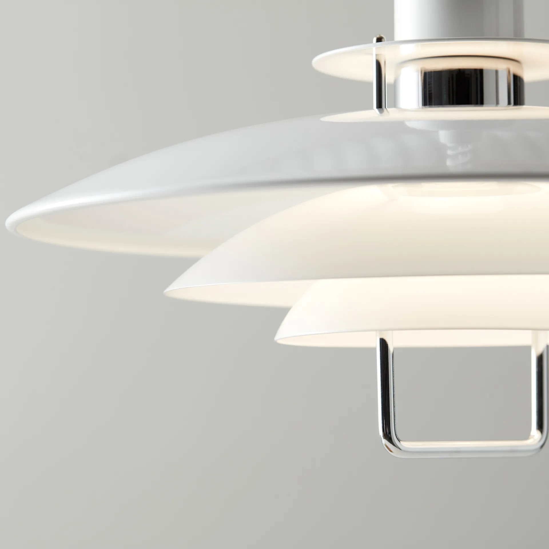 Suspension Primus II Ø43 cm, Blanc-chrome Belid