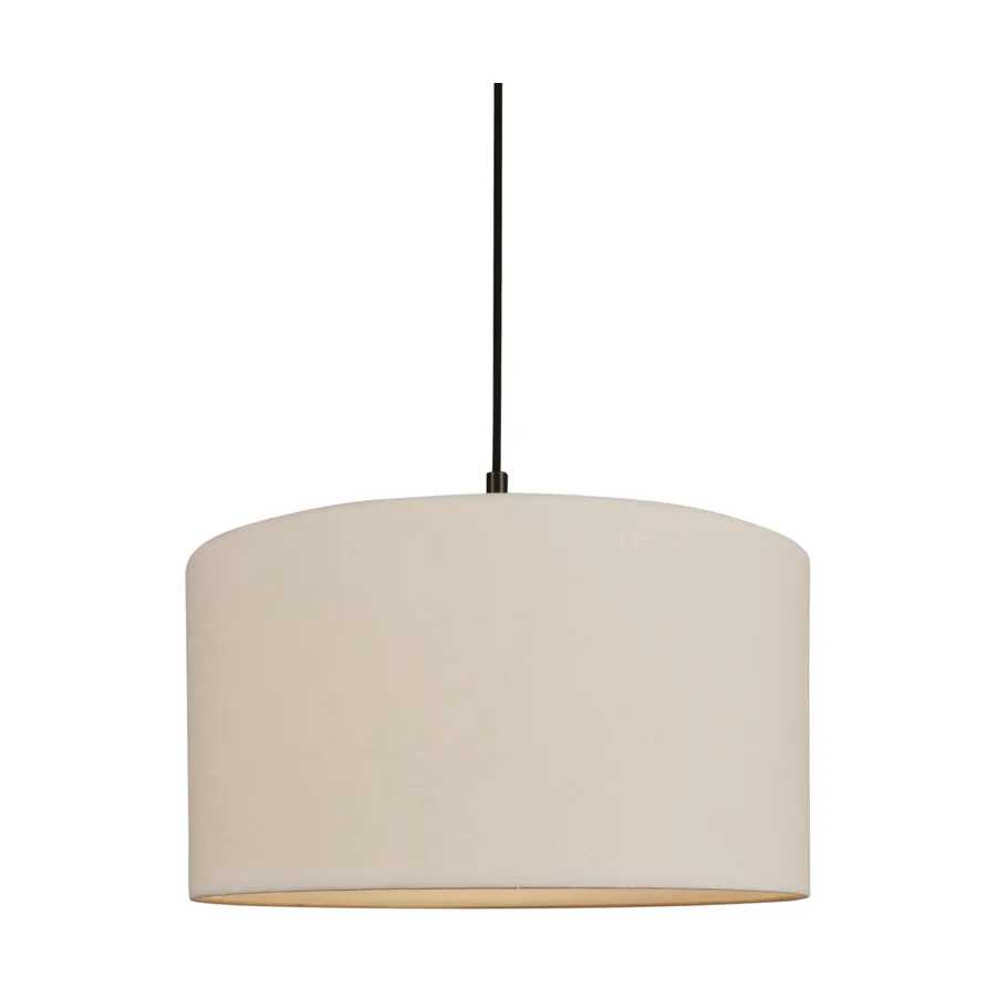 Suspension Soft Ø40 cm, Lin blanc-bronze métallique, Ø44 cm Belid