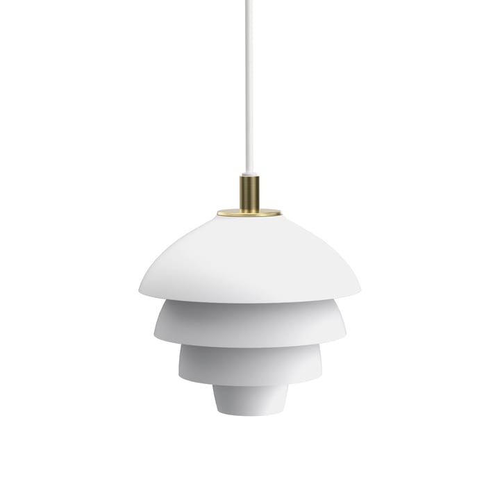 Suspension Valencia Ø18 cm - Blanc mat-laiton - Belid