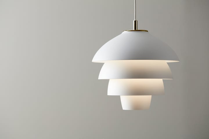 Suspension Valencia Ø31,8 cm, Blanc mat-laiton Belid