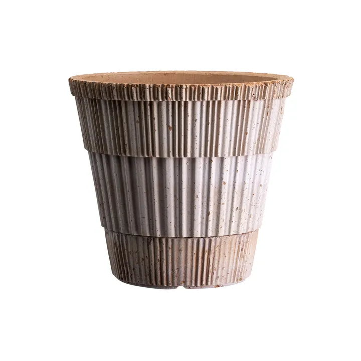 Cache-pot Atlas raw avec soucoupe - Rose, Ø14 cm - Bergs Potter