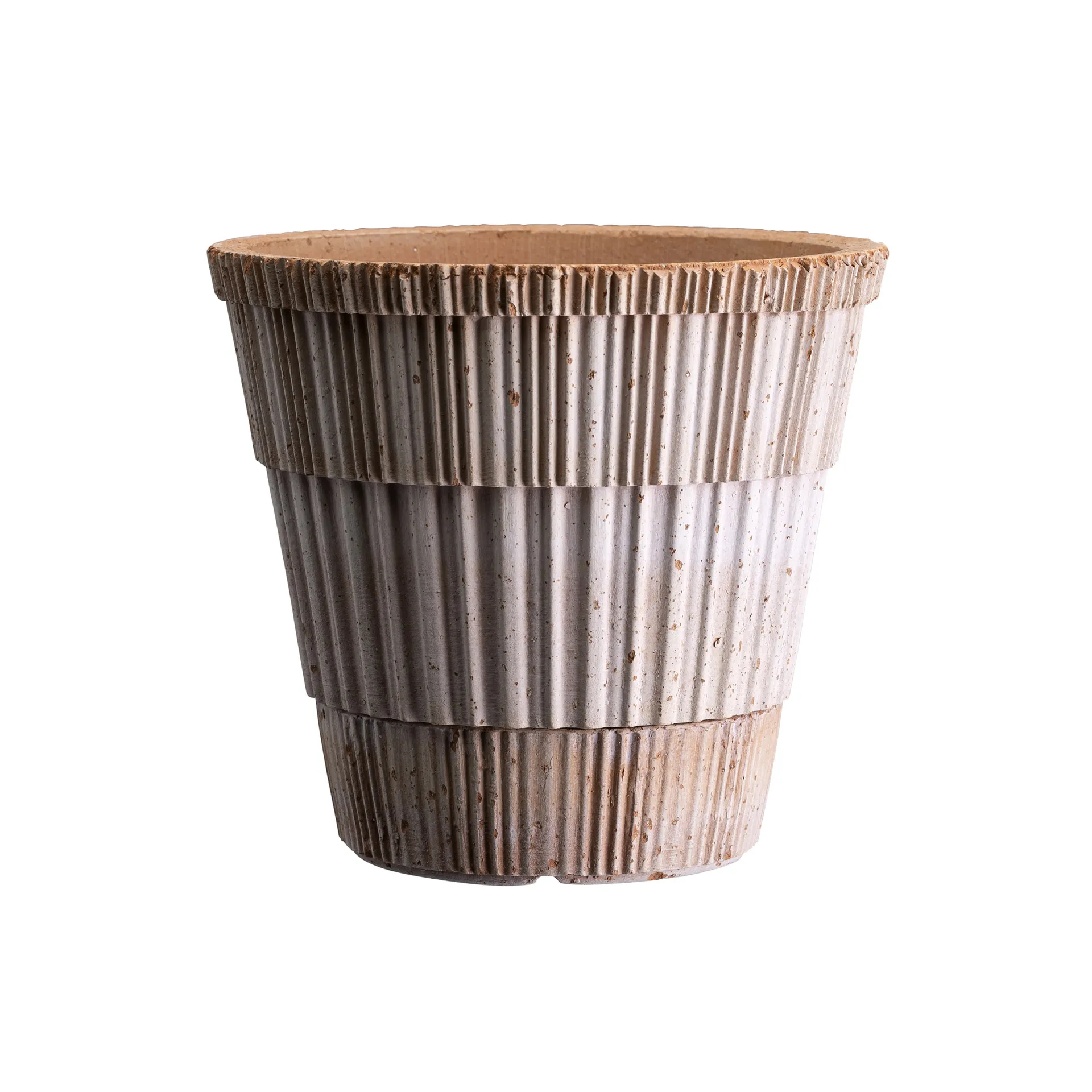 Cache-pot Atlas raw avec soucoupe, Rose, Ø18 cm Bergs Potter