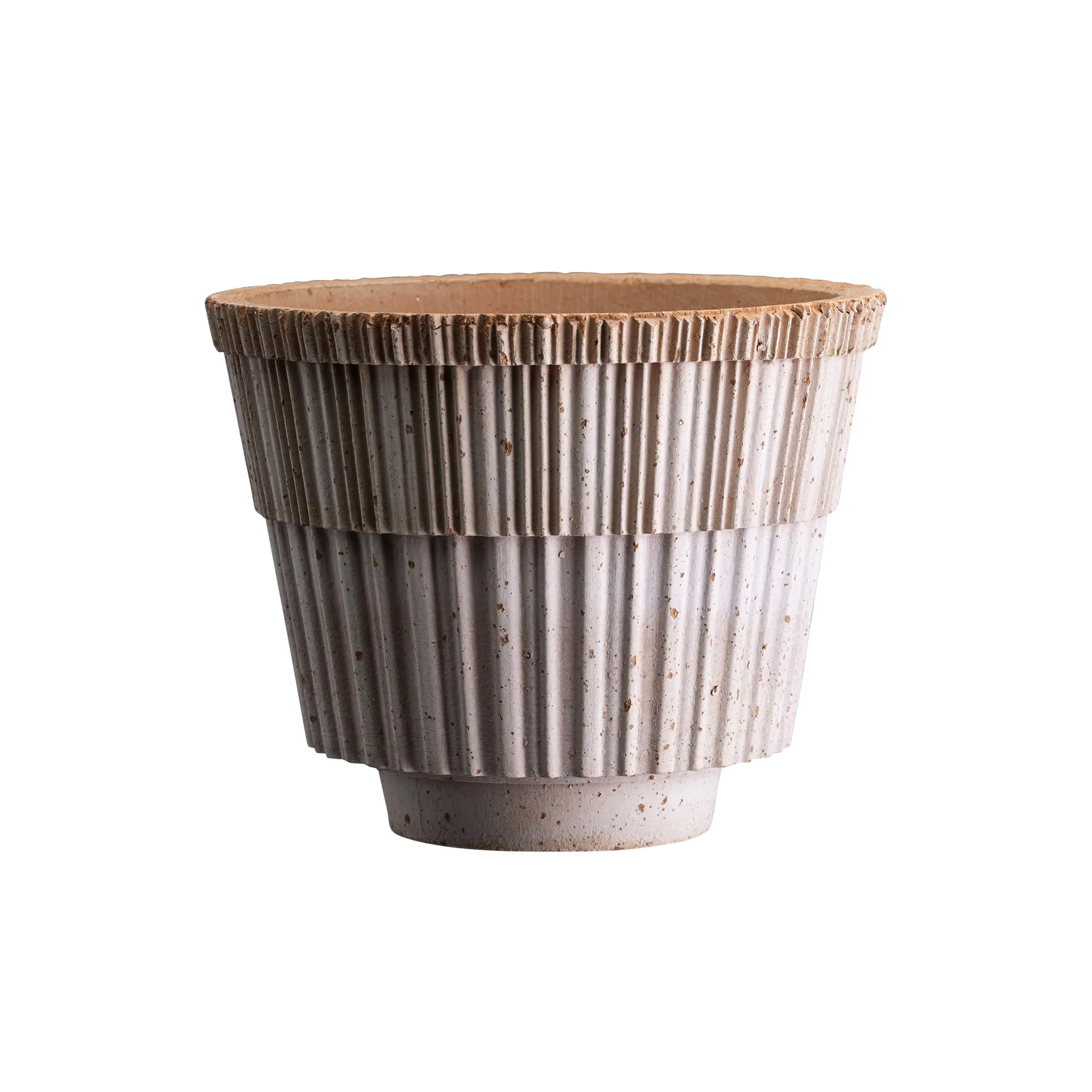 Cache-pot Atlas raw avec soucoupe, Rose, Ø18 cm Bergs Potter