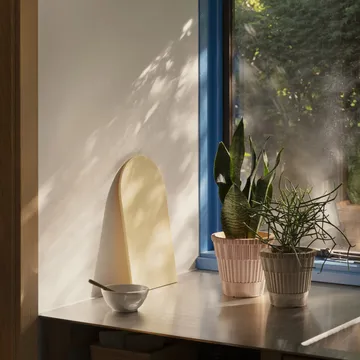 Cache-pot Atlas raw avec soucoupe - Rose, Ø18 cm - Bergs Potter