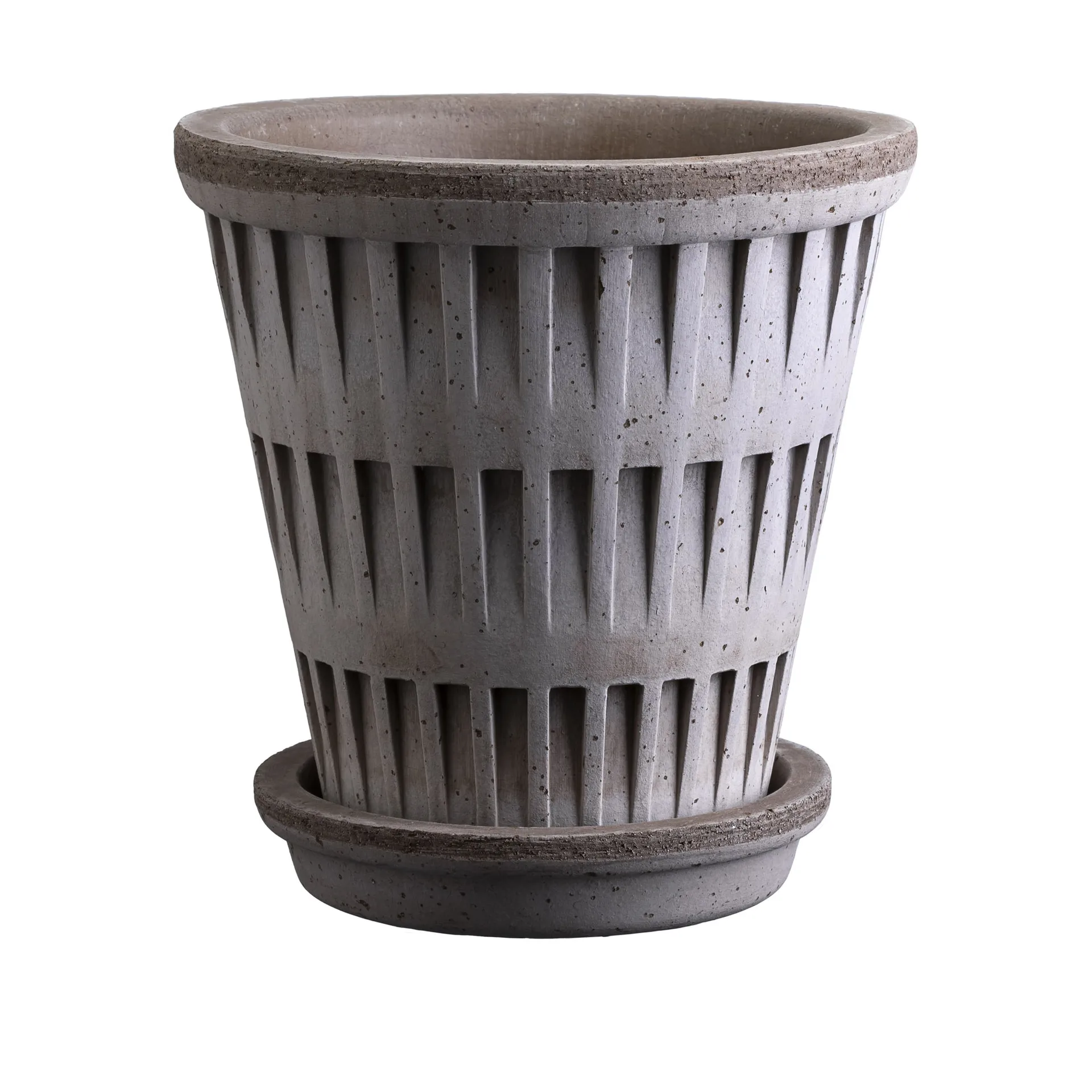 Cache-pot Atlas raw, Gris, Ø14 cm Bergs Potter