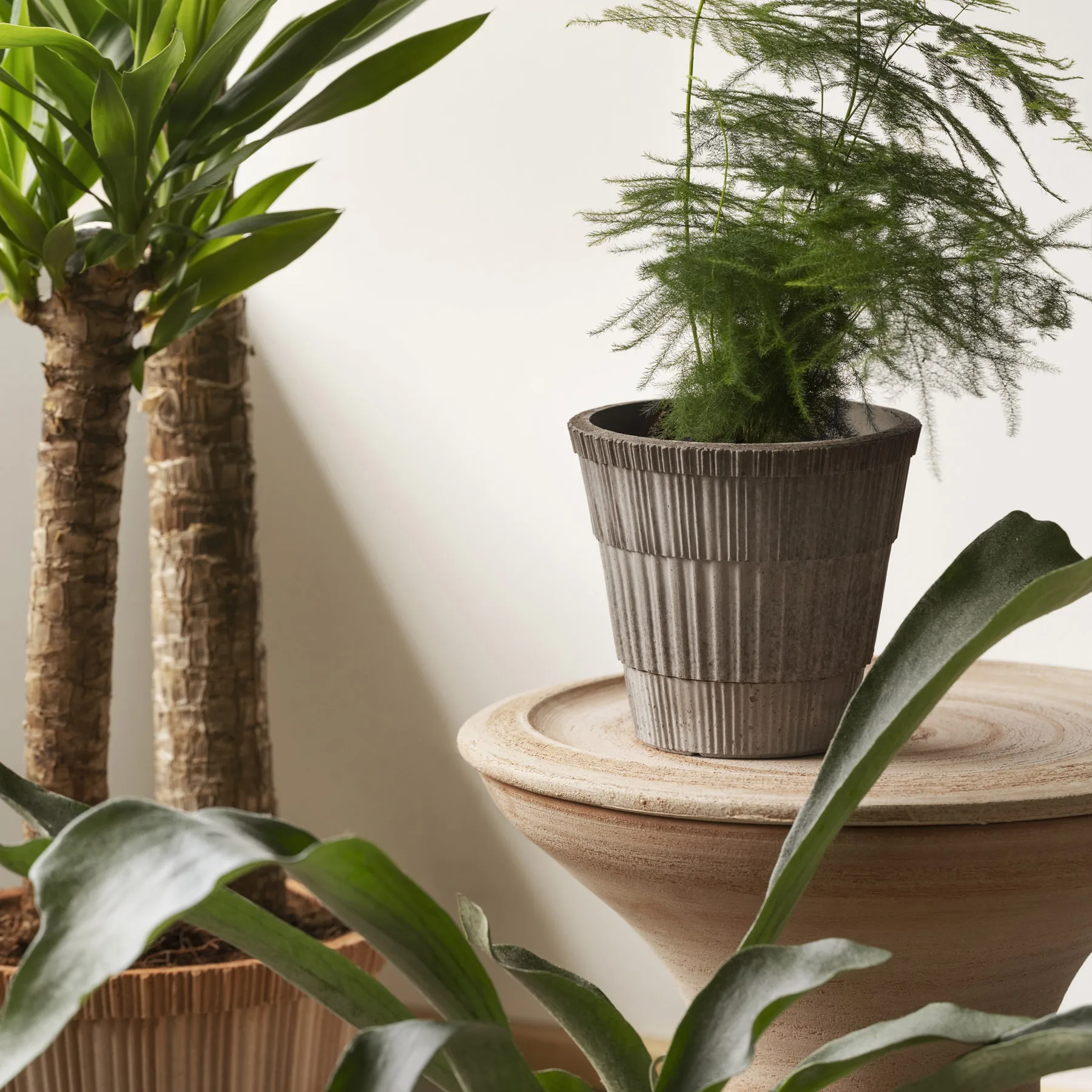 Cache-pot Atlas raw, Gris, Ø18 cm Bergs Potter