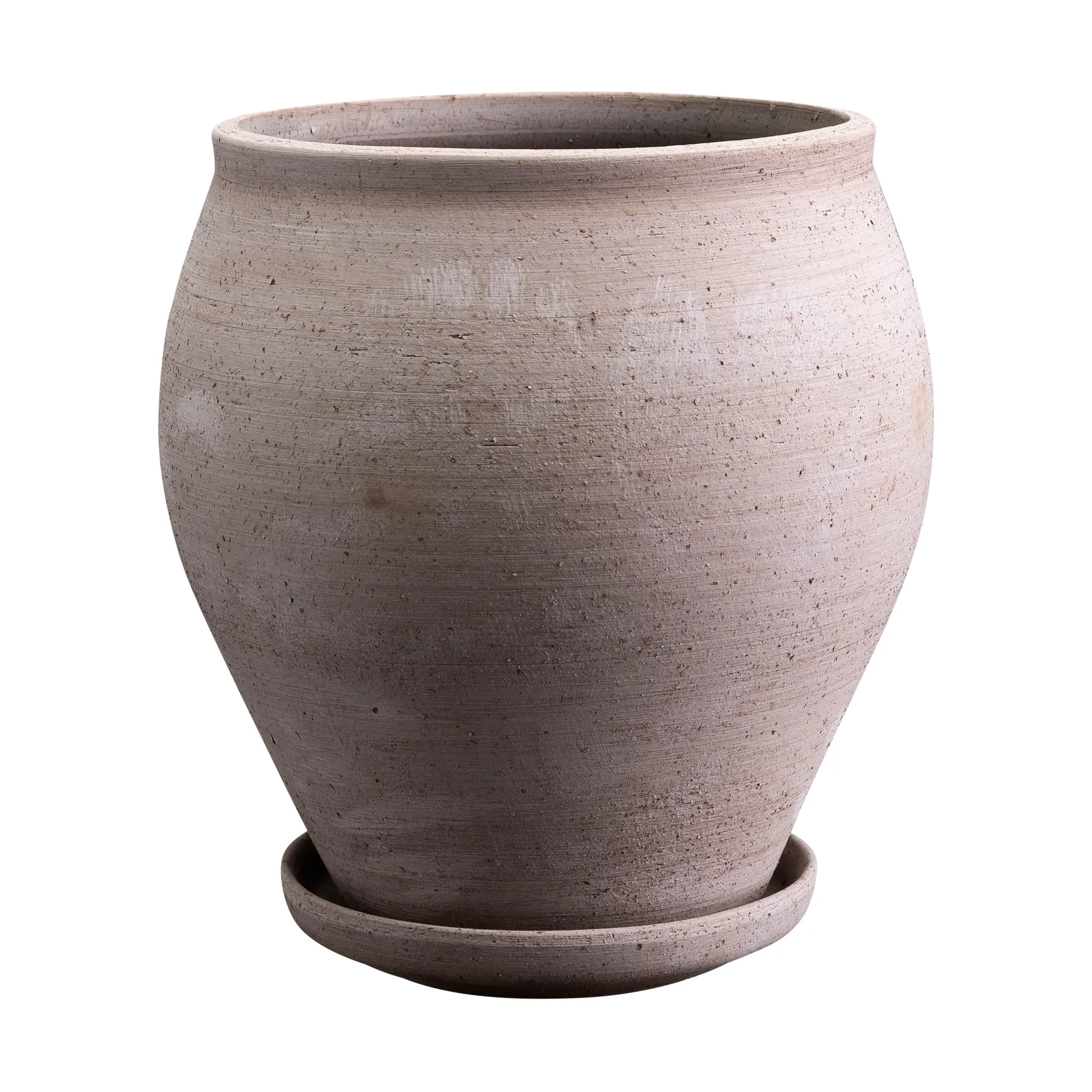 Cache-pot avec soucoupe Delphi 2 pièces, Gris, Ø20 cm Bergs Potter