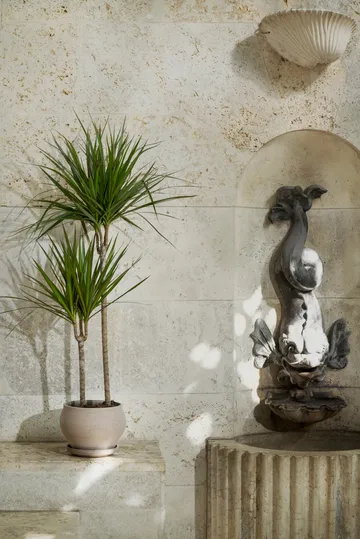 Cache-pot avec soucoupe Delphi 2 pièces - Gris, Ø24 cm, bas - Bergs Potter