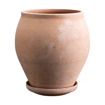 Cache-pot avec soucoupe Delphi 2 pièces - Rose, Ø20 cm - Bergs Potter