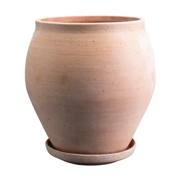 Cache-pot avec soucoupe Delphi 2 pièces - Rose, Ø26 cm - Bergs Potter