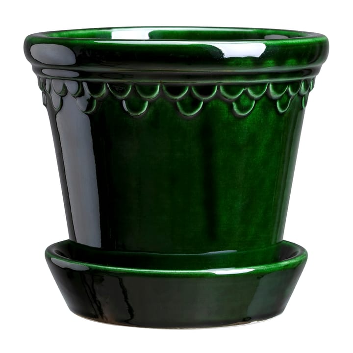 Cache-pot émaillé Copenhagen Ø10 cm - Vert - Bergs Potter