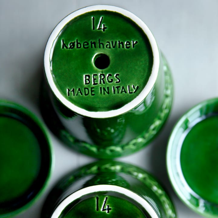 Cache-pot émaillé Copenhagen Ø18 cm - Vert - Bergs Potter