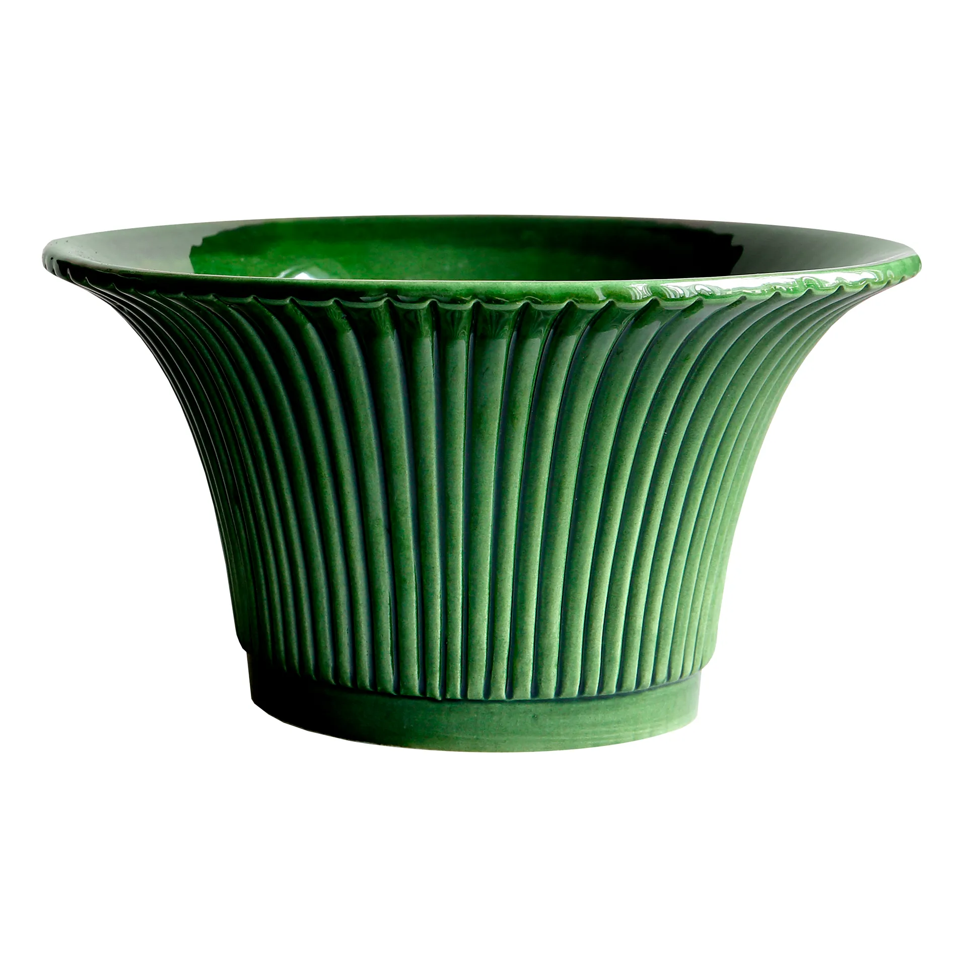 Cache-pot émaillé Daisy Ø25 cm, Vert Bergs Potter