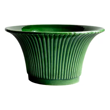 Cache-pot émaillé Daisy Ø25 cm - Vert - Bergs Potter