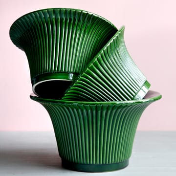 Cache-pot émaillé Daisy Ø25 cm - Vert - Bergs Potter