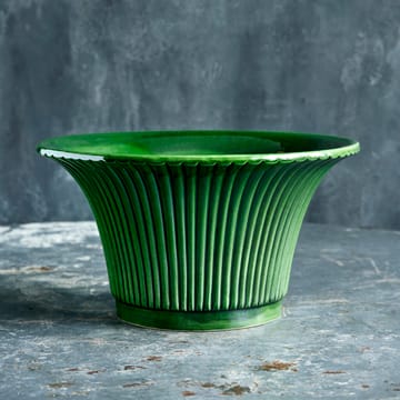 Cache-pot émaillé Daisy Ø25 cm - Vert - Bergs Potter