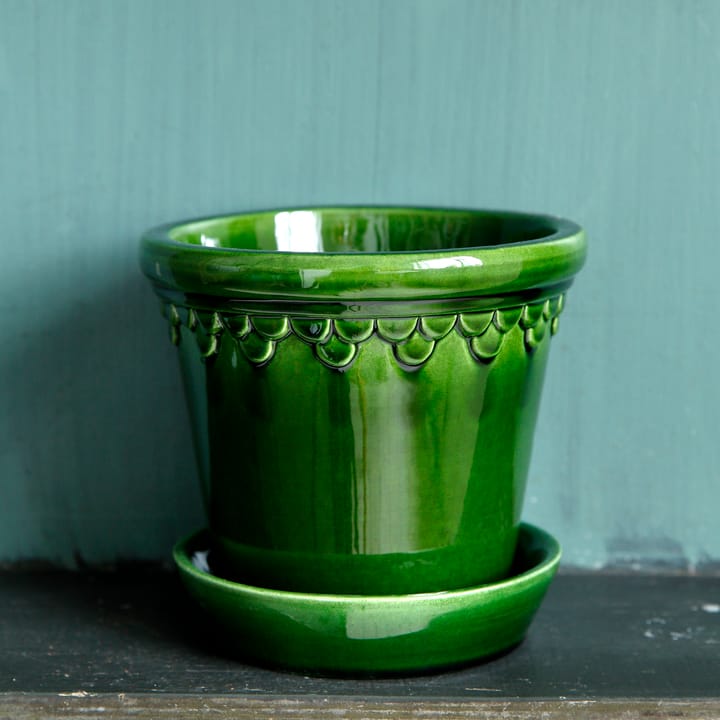Cache-pot émaillé Københavner Ø16 cm, Vert Bergs Potter