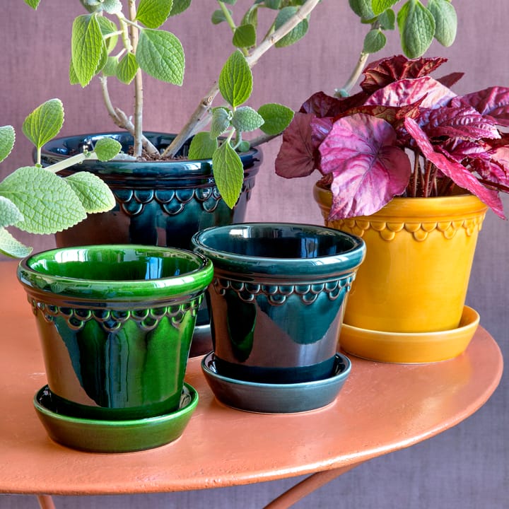 Cache-pot émaillé Københavner Ø18 cm, Jaune Bergs Potter