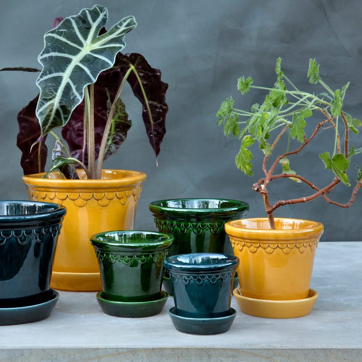 Cache-pot émaillé Københavner Ø18 cm, Jaune Bergs Potter