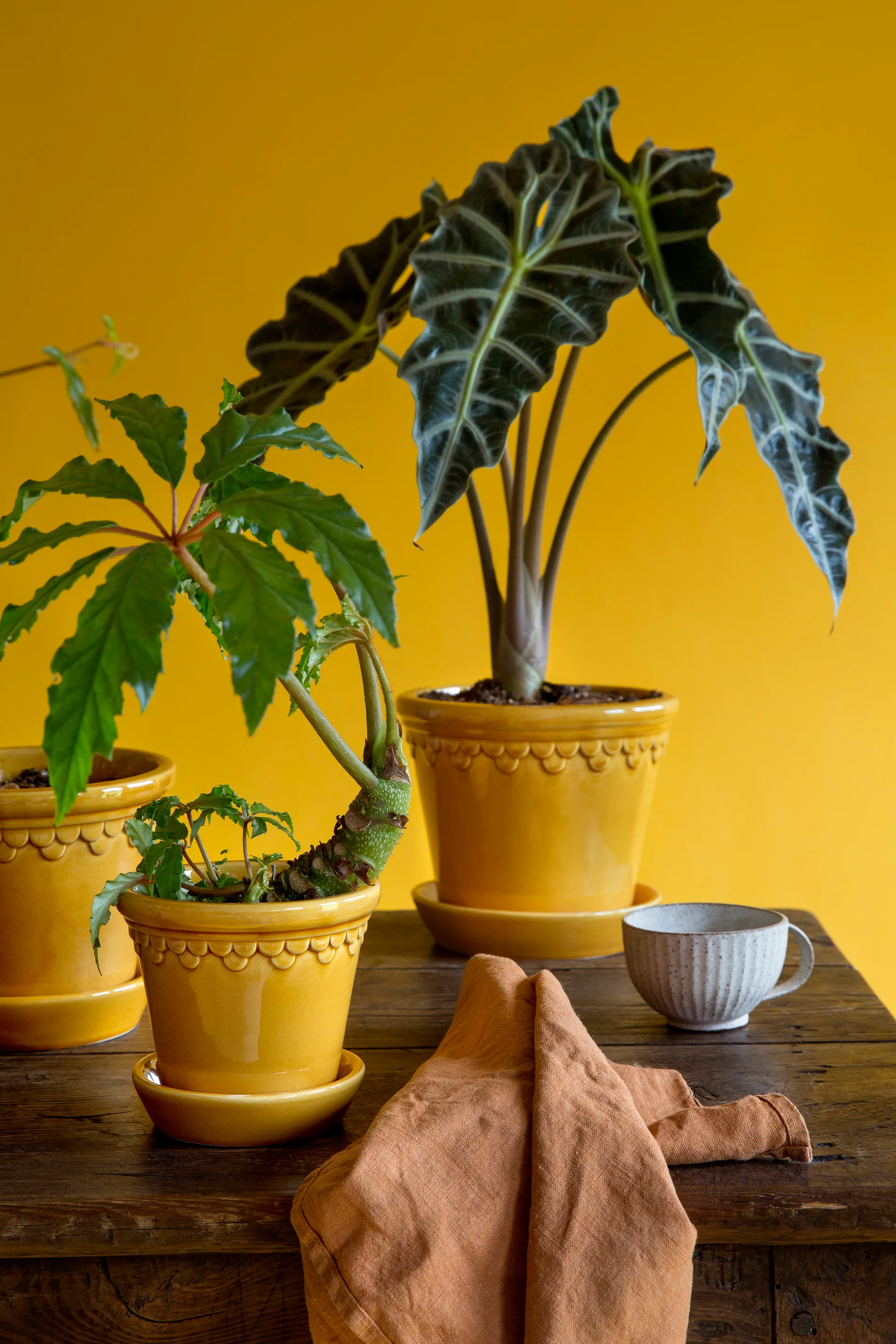 Cache-pot émaillé Københavner Ø18 cm, Jaune Bergs Potter