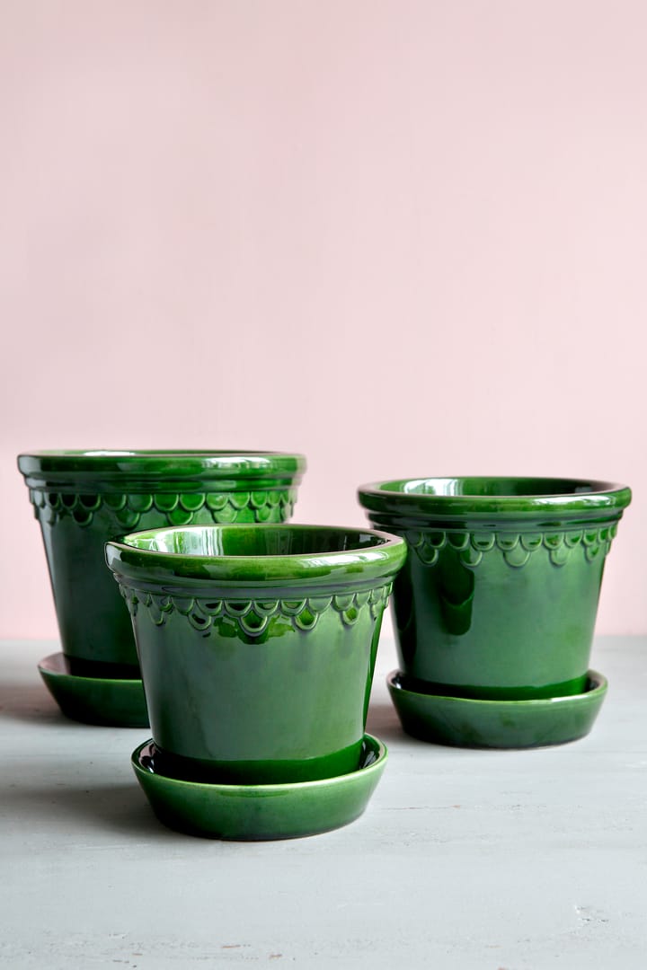 Cache-pot émaillé Københavner Ø18 cm, Vert Bergs Potter