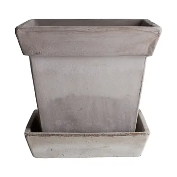 Cache-pot Gaia raw - Grey, Ø25 cm - Bergs Potter
