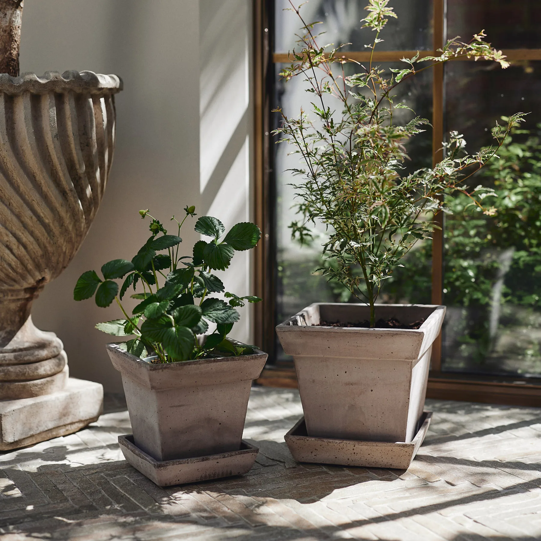 Cache-pot Gaia raw, Grey, Ø25 cm Bergs Potter