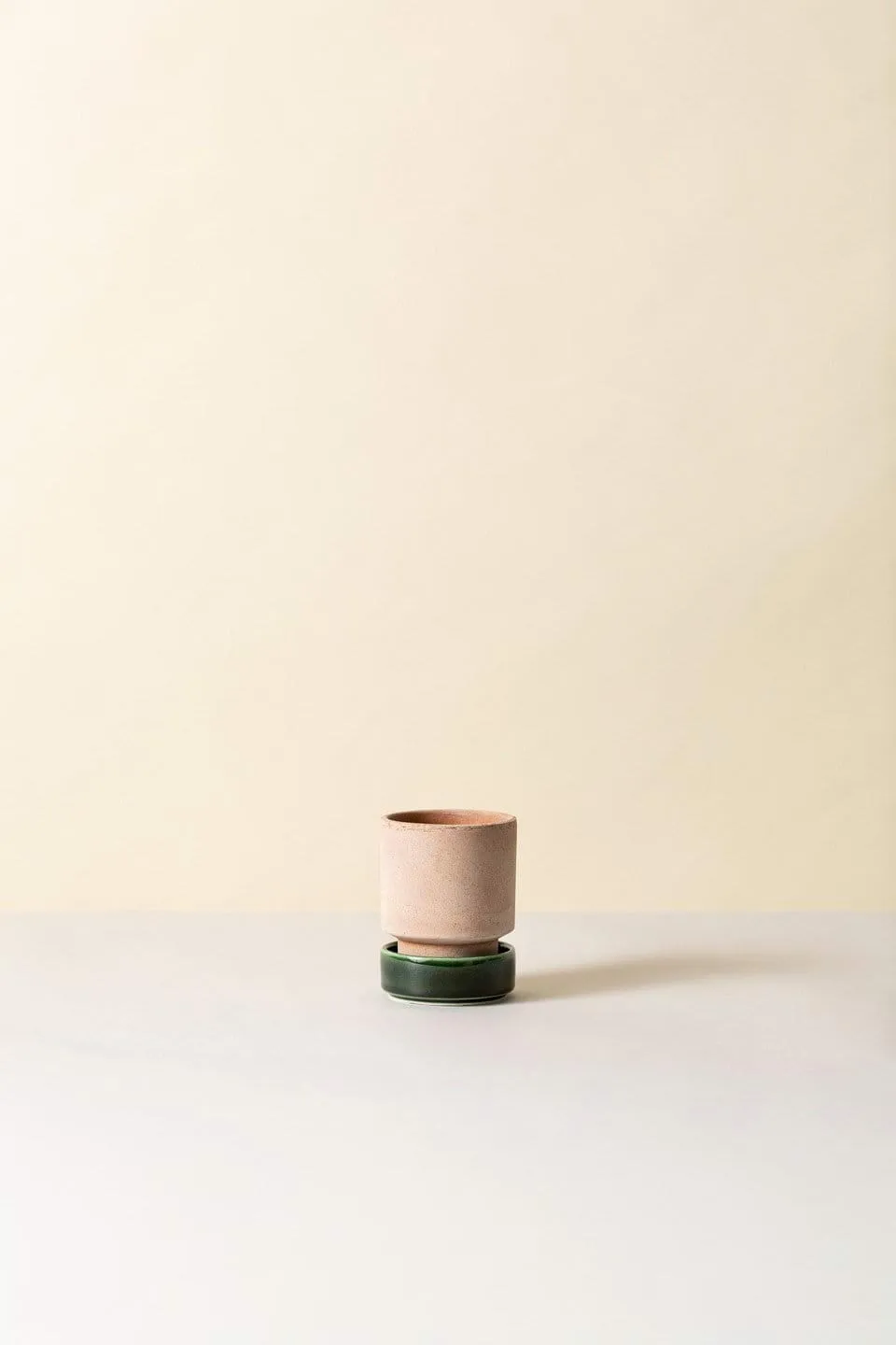 Cache-pot Hoff lot de 2, Ø8 cm, Raw Rosa-Emerald Green Bergs Potter