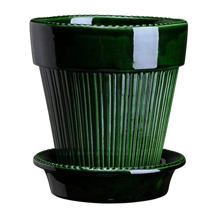 Pot émaillé Simona Ø12 cm - Vert - Bergs Potter