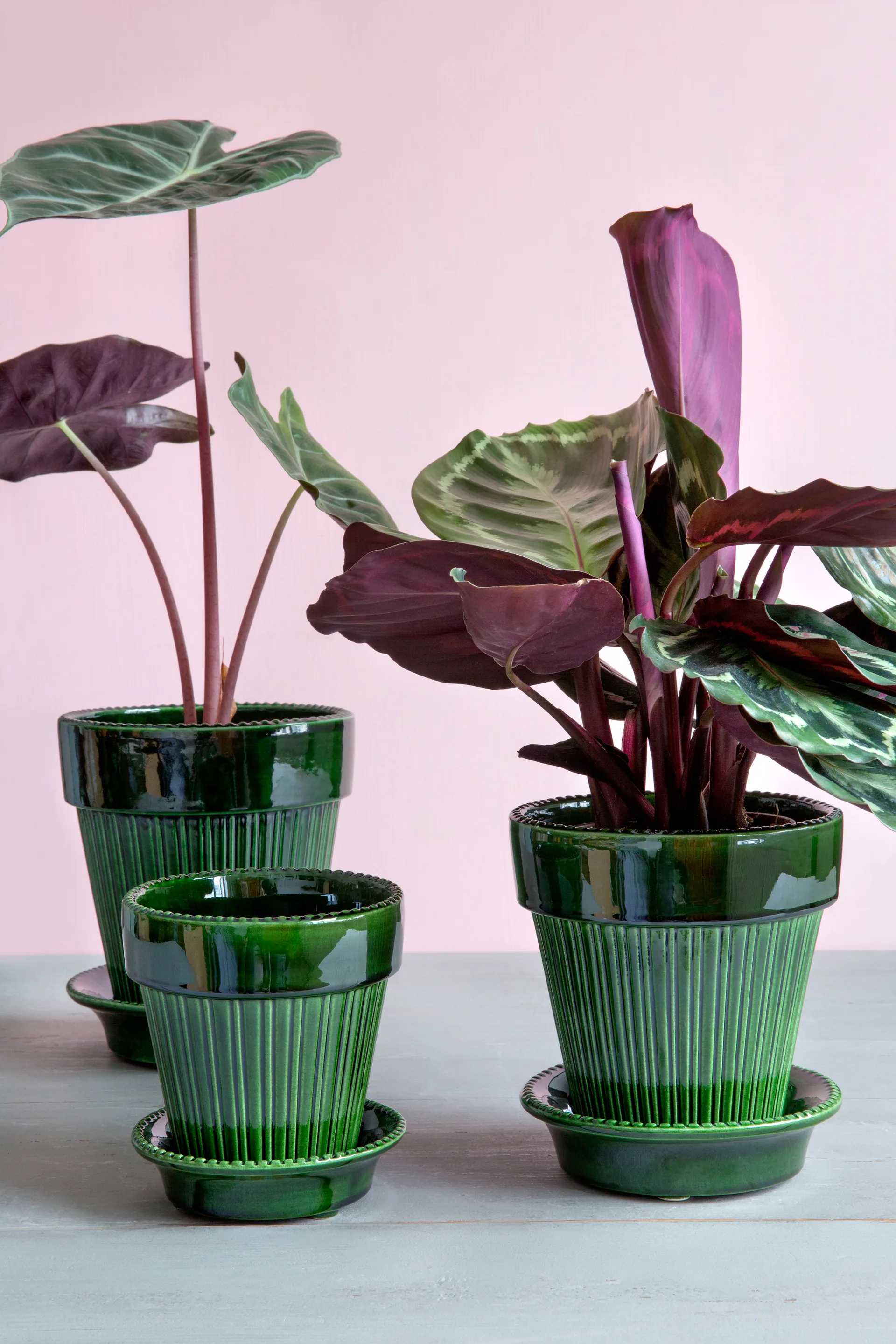Pot émaillé Simona Ø12 cm, Vert Bergs Potter