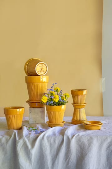 Pot émaillé Simona Ø18 cm - Yellow - Bergs Potter