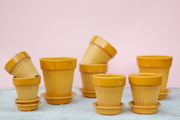 Pot émaillé Simona Ø18 cm - Yellow - Bergs Potter