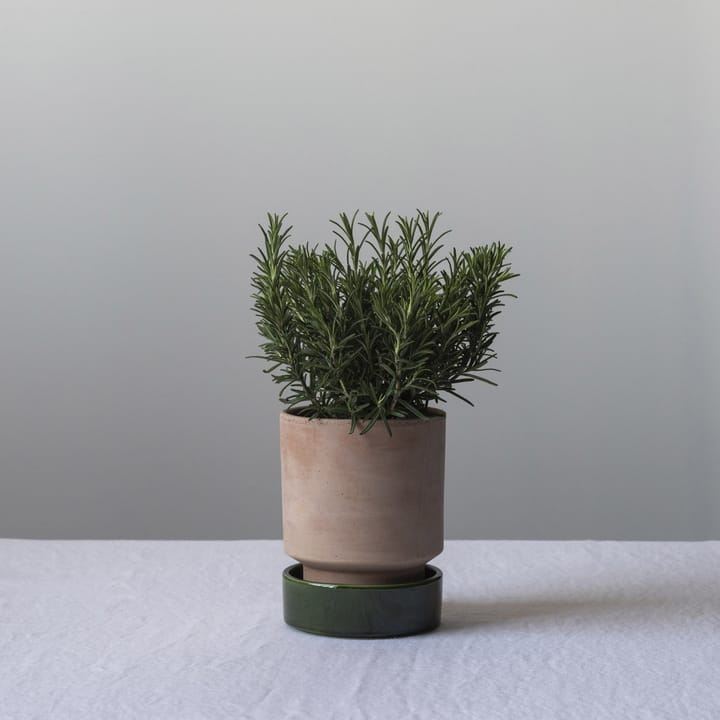 Pot Hoff, Ø18 cm, Raw Rosa-Emerald Green Bergs Potter