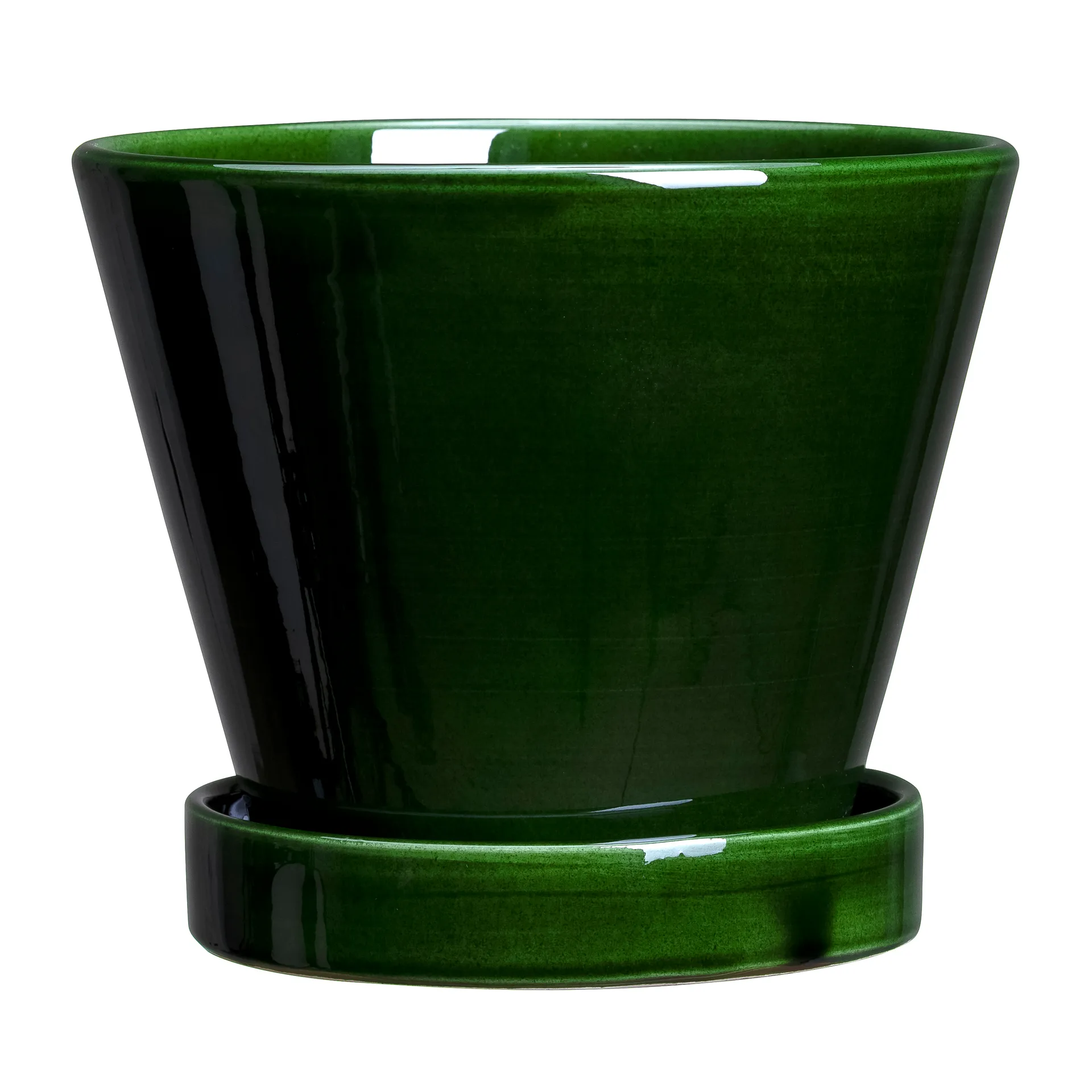 Pot Julie vitré Ø11cm, Green emerald Bergs Potter