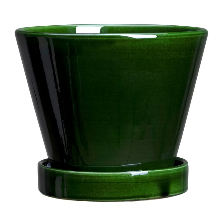 Pot Julie vitré Ø13cm - Green emerald - Bergs Potter