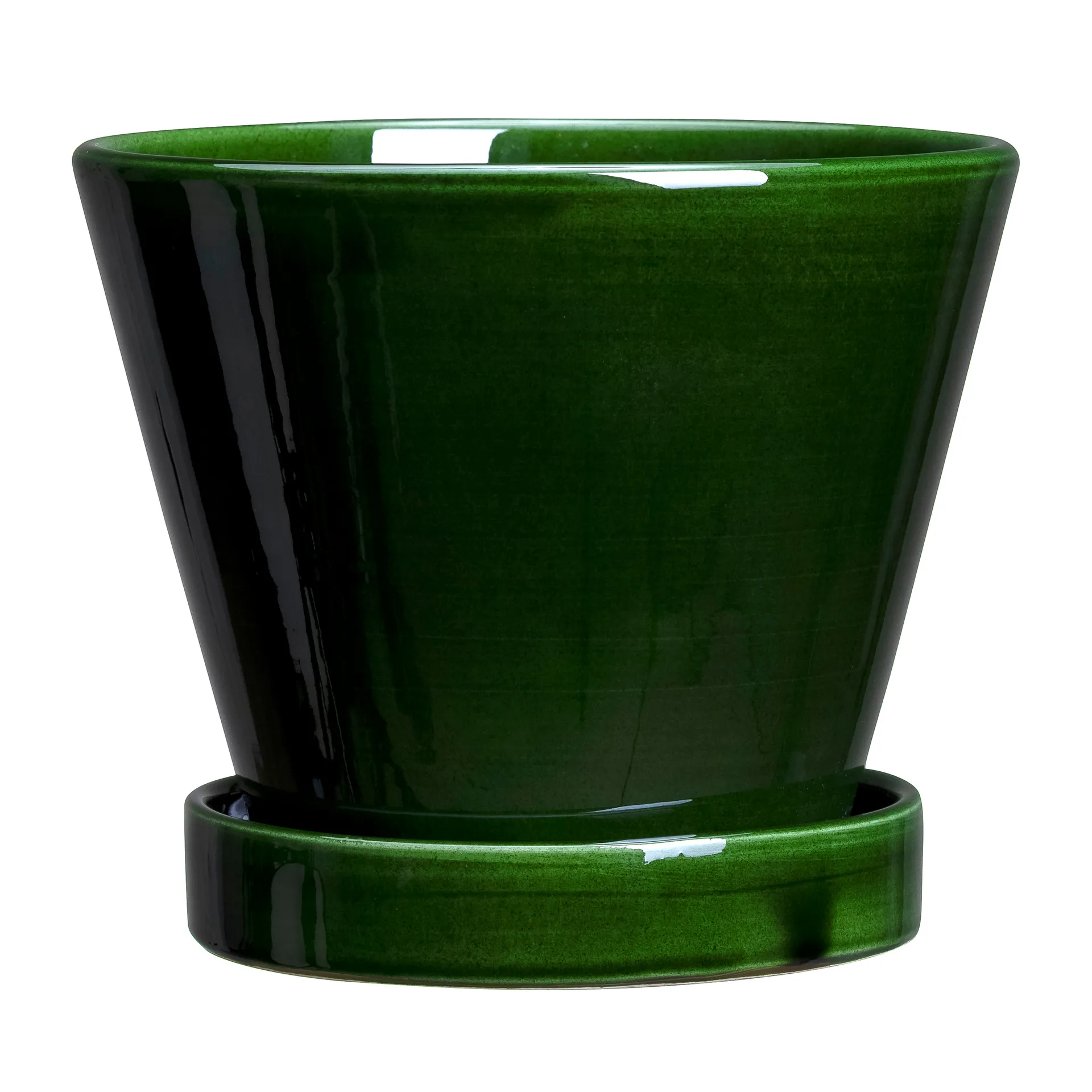 Pot Julie vitré Ø15cm, Green emerald Bergs Potter