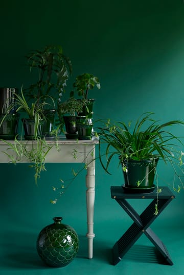 Pot vitré Københavner Ø12 cm - Vert - Bergs Potter