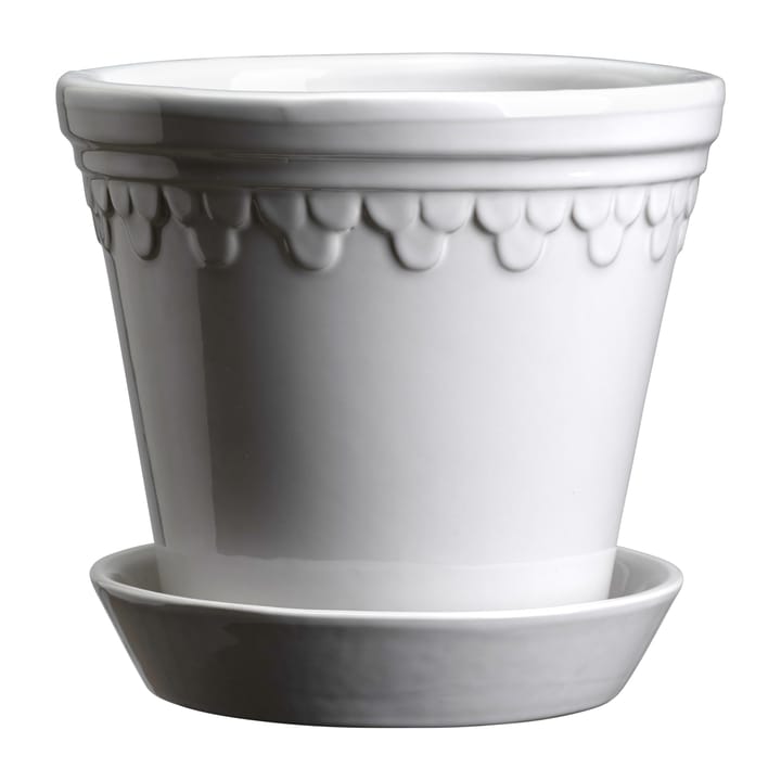 Pot vitré Københavner Ø25 cm - Mineral White - Bergs Potter