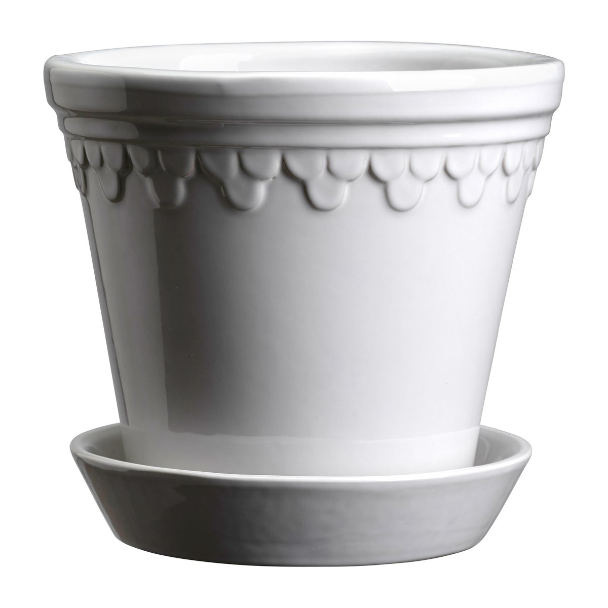 Bergs Potter Pot vitré Københavner Ø25 cm Mineral White